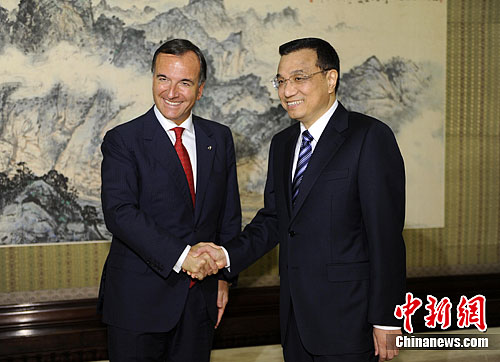 李克強(qiáng)會見意大利外長