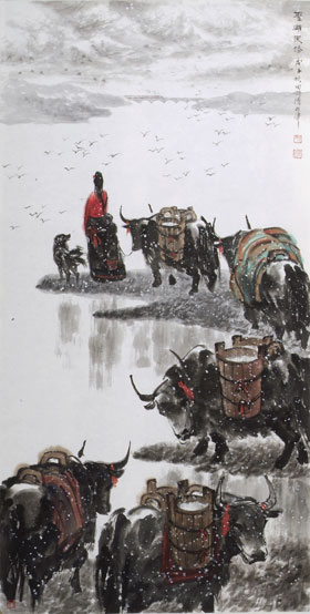 天津畫家田均清作品全國(guó)畫展摘金