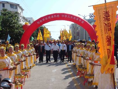 臺(tái)灣媽祖信眾舉行媽祖神像安座［組圖］
