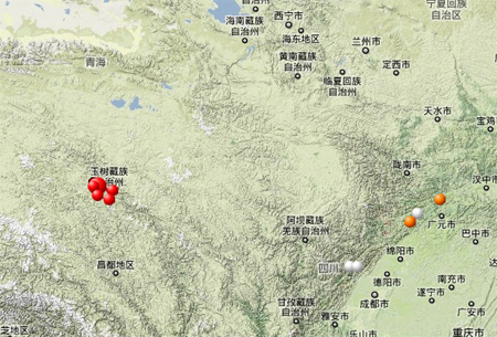 玉樹(shù)地震震中距縣城30公里 中國(guó)地震救援隊(duì)待命