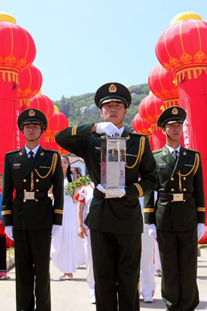 全國特奧運(yùn)動(dòng)會(huì)圣火采集儀式在福建湄洲島舉行