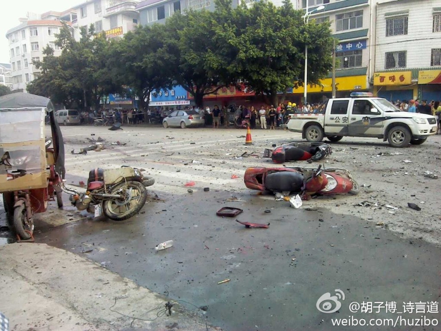 廣西桂林發(fā)生一起爆炸事故 疑有一人已經(jīng)死亡