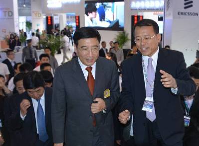 北京國際通信展開幕 工信部苗圩部長蒞臨愛立信展臺(tái)