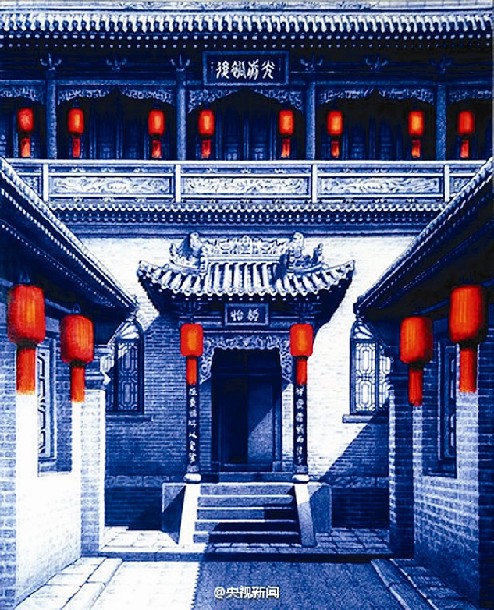 展現(xiàn)山西美景 臨汾小伙圓珠筆畫走紅網絡