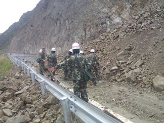 川滇交界再發(fā)5.9級地震 武警云南省總隊650名官兵第一時間增援救災(zāi)