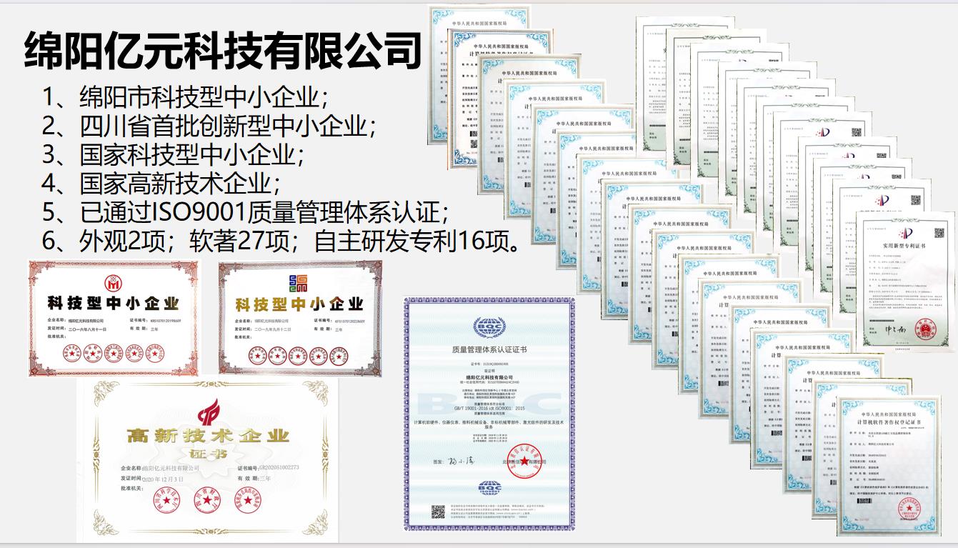 綿陽億元科技有限公司榮獲2023年度高新技術企業認定